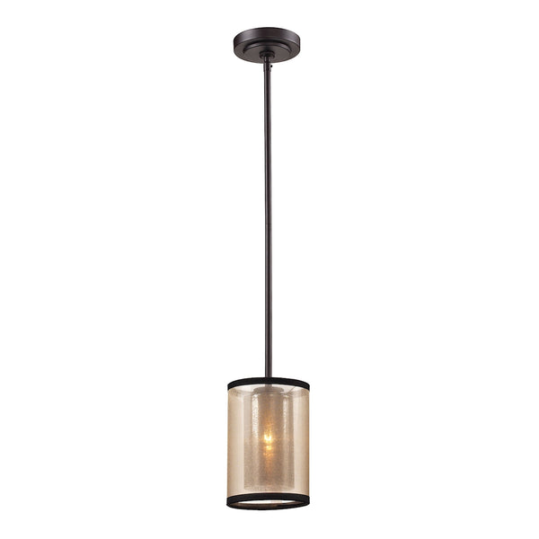 Diffusion 1 Light Mini Pendant In Oil Rubbed Bronze