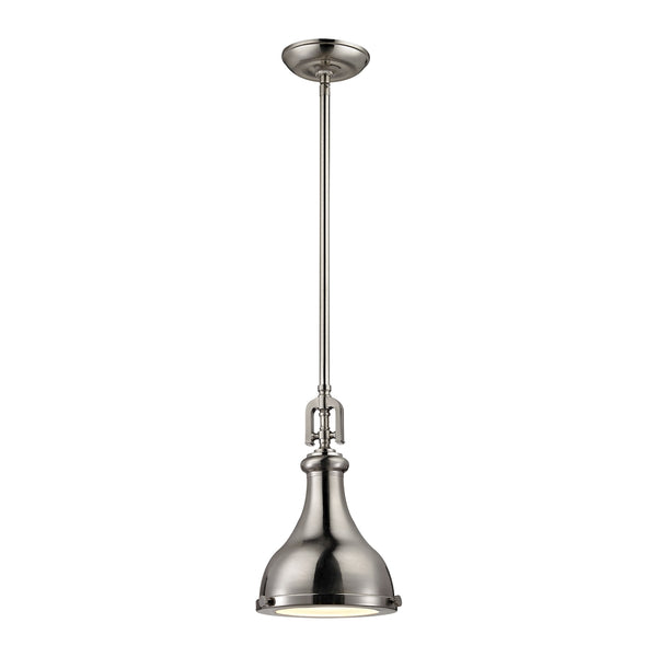 Rutherford 1 Light Pendant In Brushed Nickel