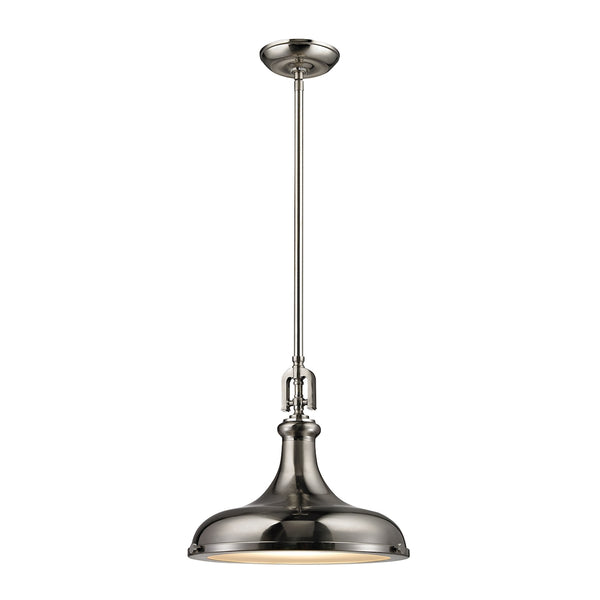 Rutherford 1 Light Pendant In Brushed Nickel