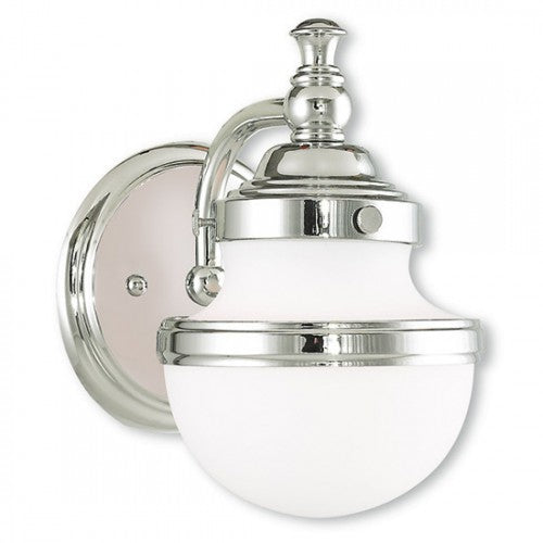 Livex Lighting Oldwick 1 Light Polished Chrome Bath Light