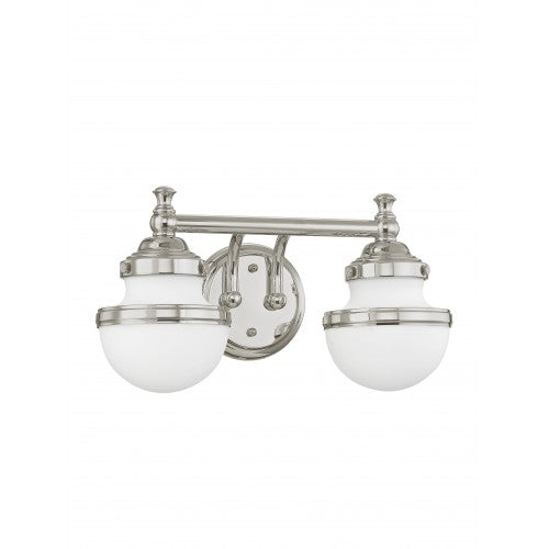 Livex Lighting Oldwick 2 Light Polished Chrome Bath Light