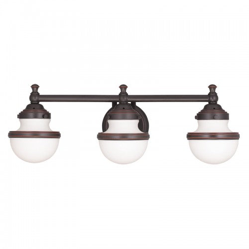 Livex Lighting Oldwick 3 Light Olde Bronze Bath Light