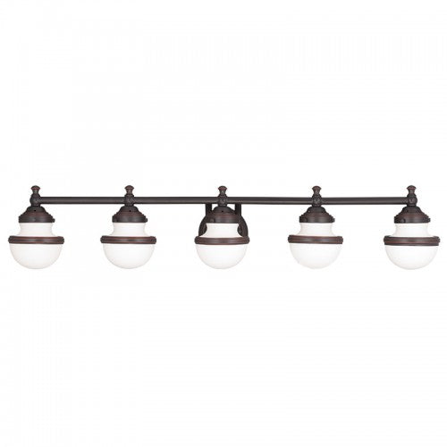 Livex Lighting Oldwick 5 Light Olde Bronze Bath Light