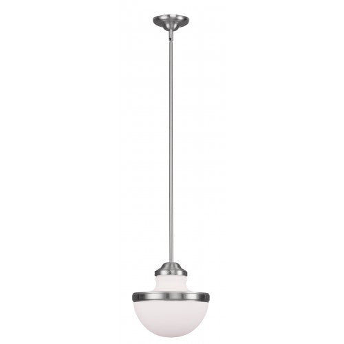 Livex Lighting Oldwick 1 Light Brushed Nickel Pendant