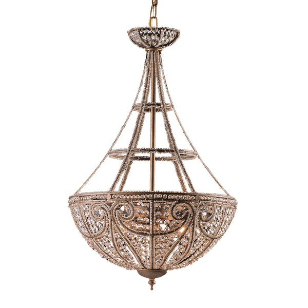 Elizabethan 4 Light Chandelier In Dark Bronze