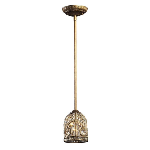 Elizabethan 1 Light Pendant In Dark Bronze