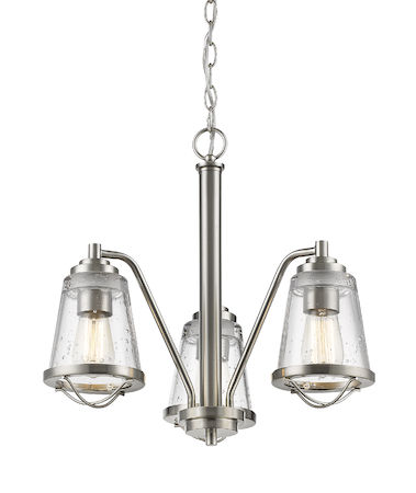 Z-Lite Mariner 3 Light Chandelier 444-3-BN