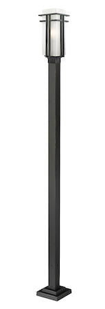Z-Lite Abbey Outdoor Post Light 549PHB-536P-BK
