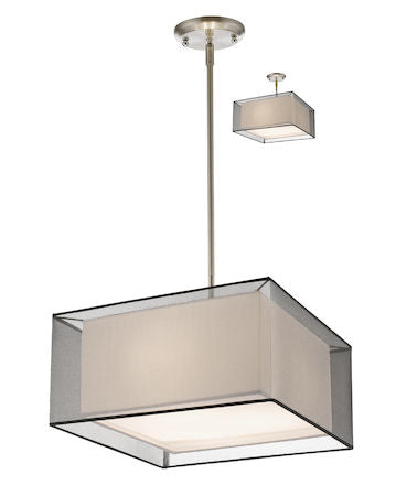 Z-Lite Sedona 3 Light Convertible Pendant 193-18BK-C