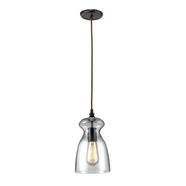 Menlow Park 1 Light Pendant In Oil Rubbed Bronze