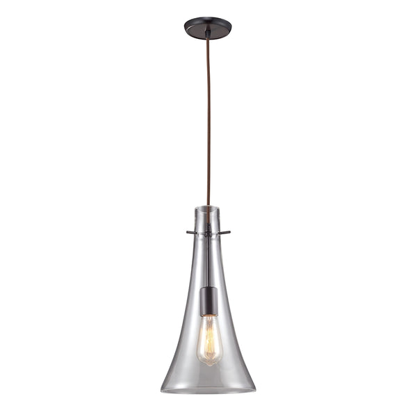 Menlow Park 1 Light Pendant In Oil Rubbed Bronze