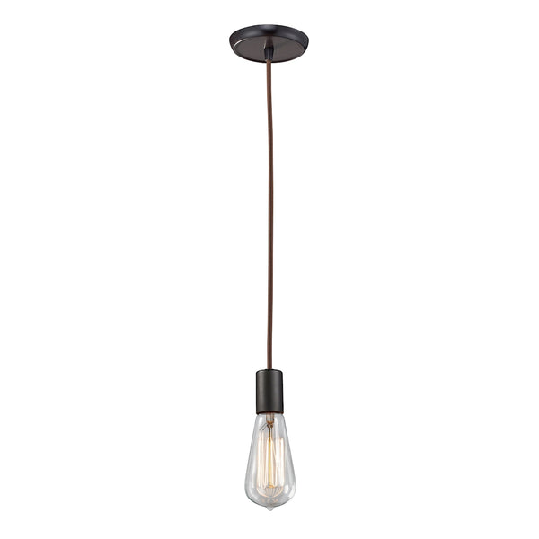 Menlow Park 1 Light Pendant In Oil Rubbed Bronze