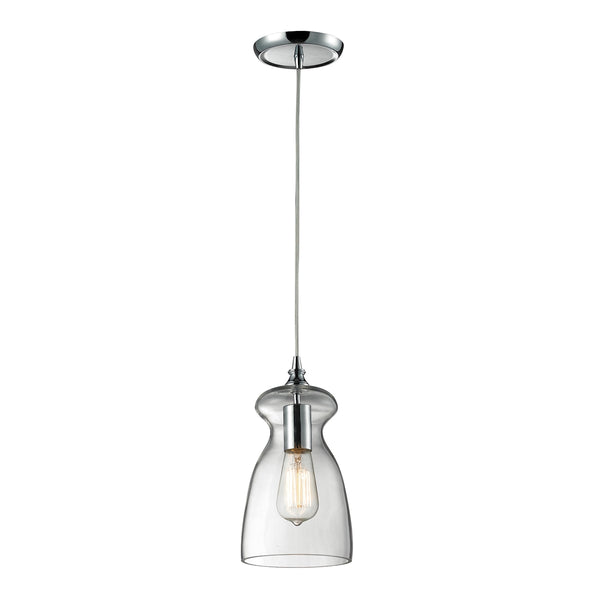 Menlow Park 1 Light Pendant In Polished Chrome