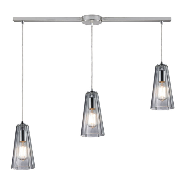 Menlow Park 3 Light Pendant In Polished Chrome