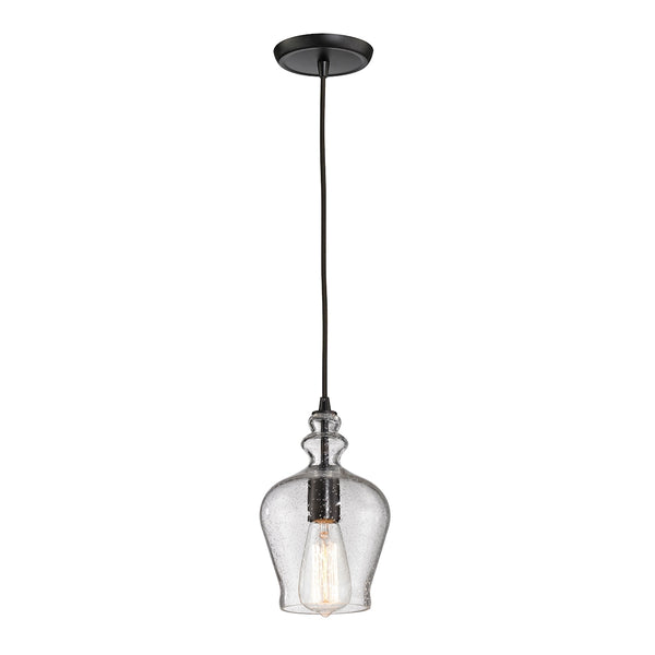 Menlow Park 1 Light Pendant In Oil Rubbed Bronze