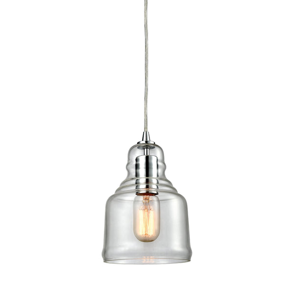 Menlow Park 1 Light Pendant In Polished Chrome
