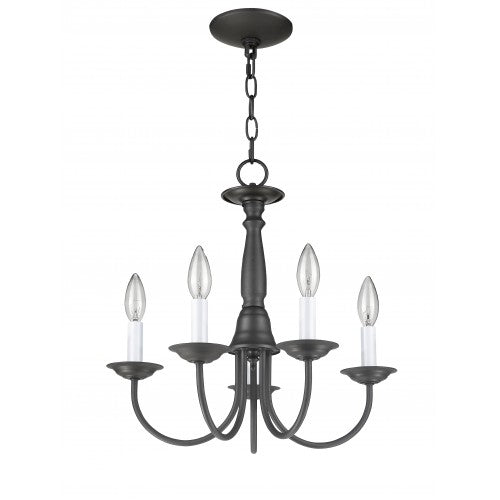 Livex Lighting Home Basics 5 Light Bronze Chandelier