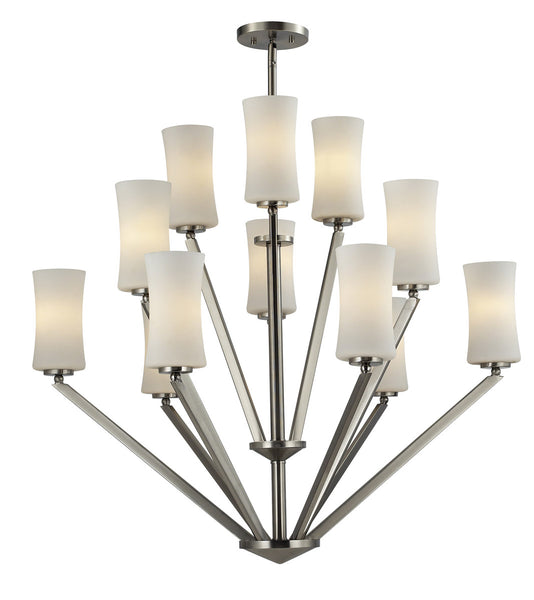 Z-Lite Elite 12 Light Chandelier 609-12-BN