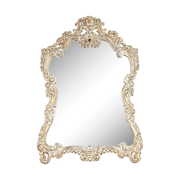 Regence Composite Frame Wall Mirror In Belgian Cream