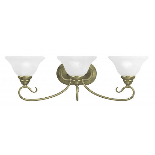 Livex Lighting Coronado 3 Light Antique Brass Bath Light