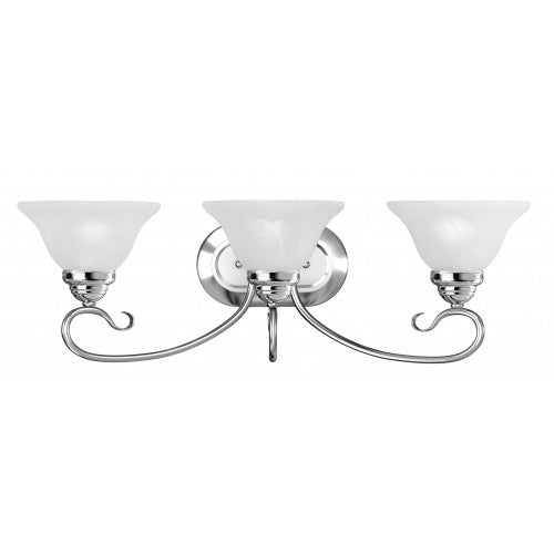 Livex Lighting Coronado 3 Light Polished Chrome Bath Light