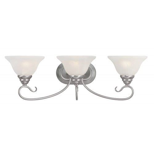 Livex Lighting Coronado 3 Light Brushed Nickel Bath Light