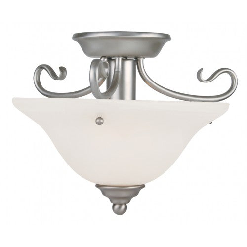 Livex Lighting Coronado 1 Light Brushed Nickel Ceiling Mount