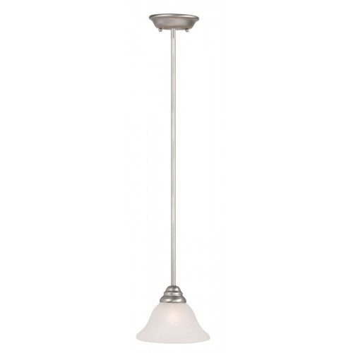 Livex Lighting Coronado 1 Light Brushed Nickel Mini Pendant