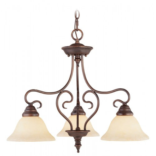 Livex Lighting Coronado 3 Light Imperial Bronze Chandelier