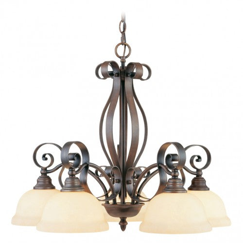 Livex Lighting Manchester 5 Light Imperial Bronze Chandelier
