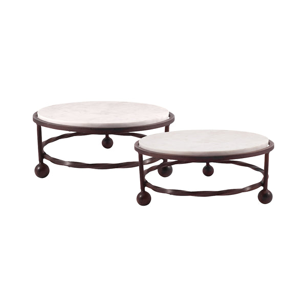 Park Set of 2 Round Servers