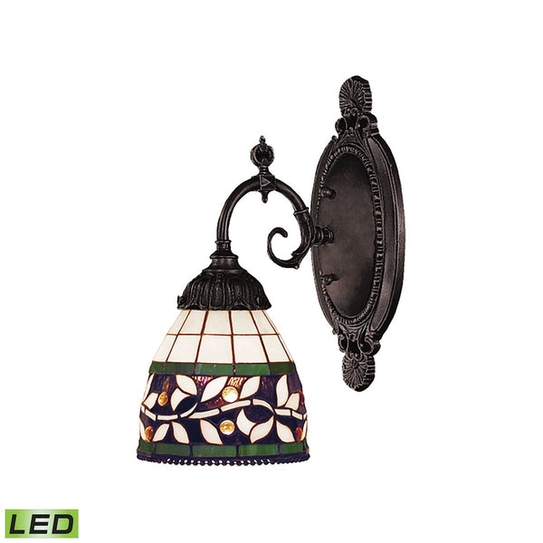 Mix-N-Match 1 Light LED Wall Sconce In Tiffany Bronze