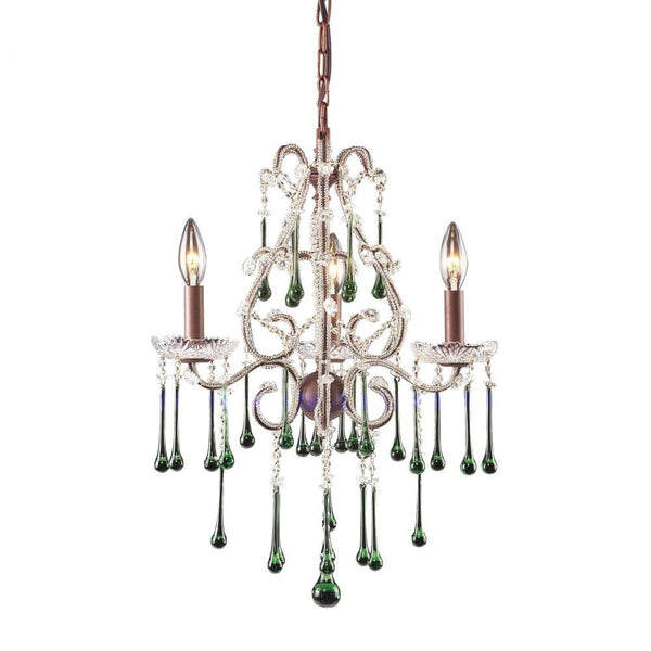 Opulence 3 Light Chandelier Frame In Rust