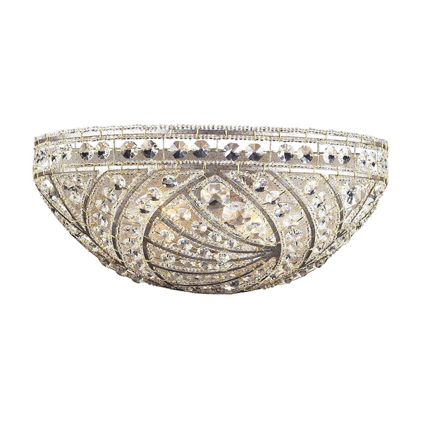 Renaissance 2 Light Pocket Sconce In Sunset Silver