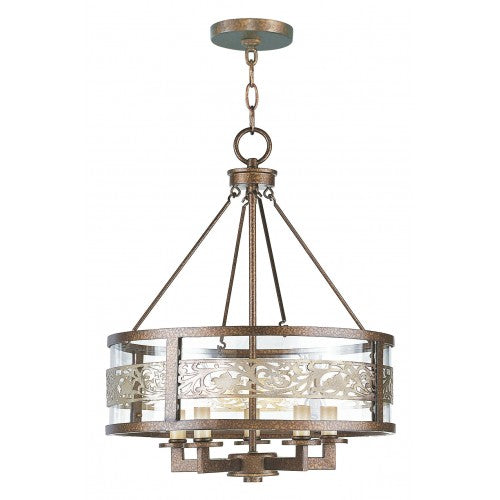 Livex Lighting Waverly 5 Light PBZ Chandelier