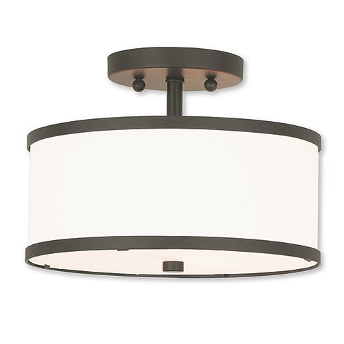 Livex Lighting Park Ridge 2 Light Bronze Ceiling Mount