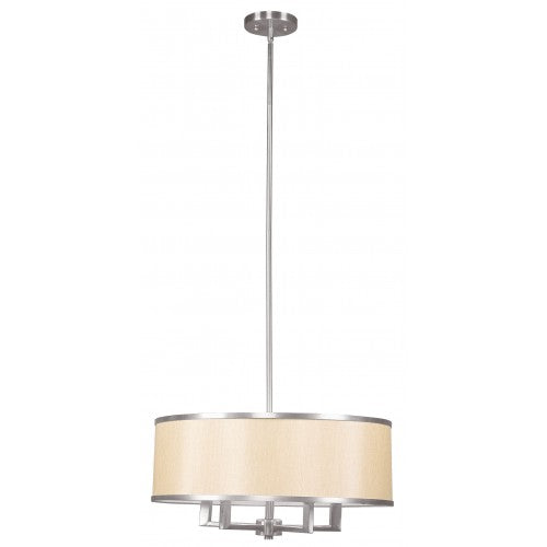 Livex Lighting Park Ridge 4 Light Brushed Nickel Chandelier