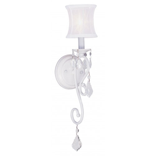 Livex Lighting Newcastle 1 Light White Wall Sconce