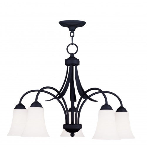 Livex Lighting Ridgedale 5 Light Black Chandelier