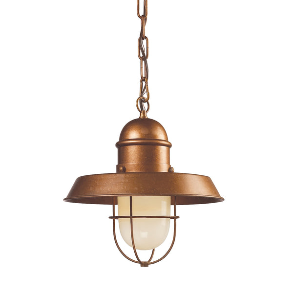 Farmhouse 1 Light Pendant In Bellwether Copper