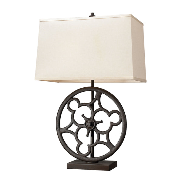 Ironton 2 Light Table Lamp In Vintage Rust