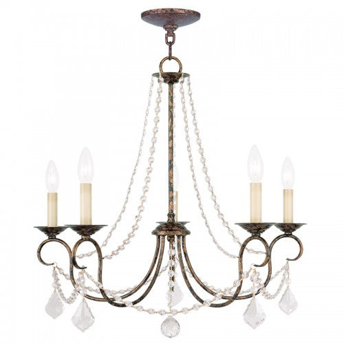 Livex Lighting Pennington 5 Light VBR Chandelier