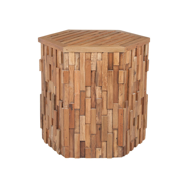 Teak Wood Side Table In Euro Teak Oil