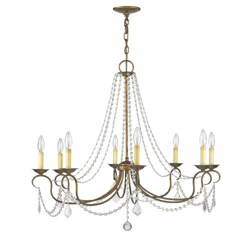 Livex Lighting Pennington 8 Light VBR Chandelier