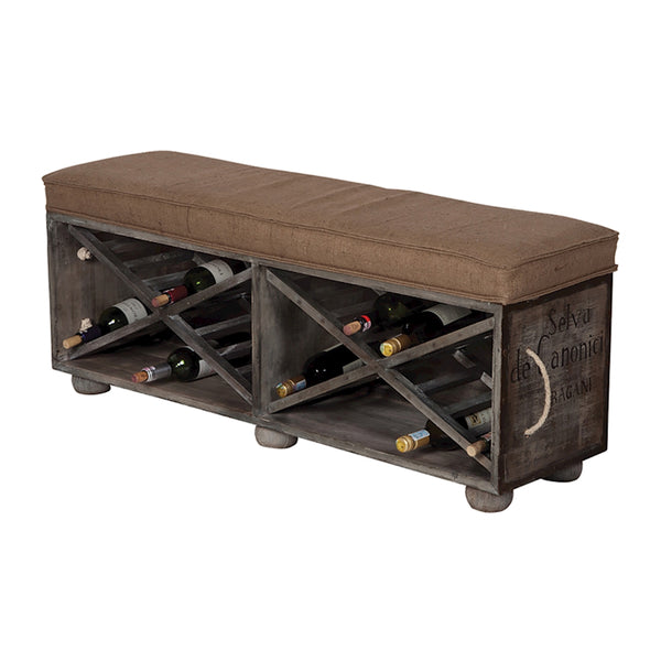 Large Wine Crate Ottoman