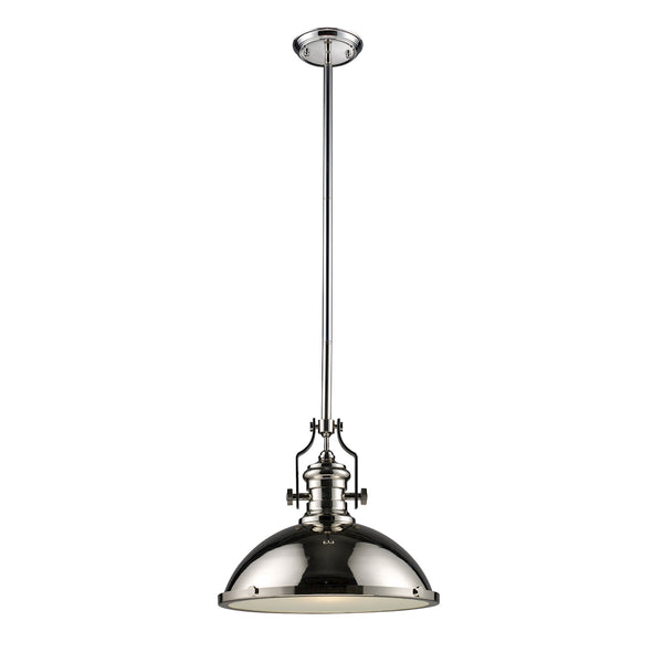 Chadwick 1 Light Pendant In Polished Nickel