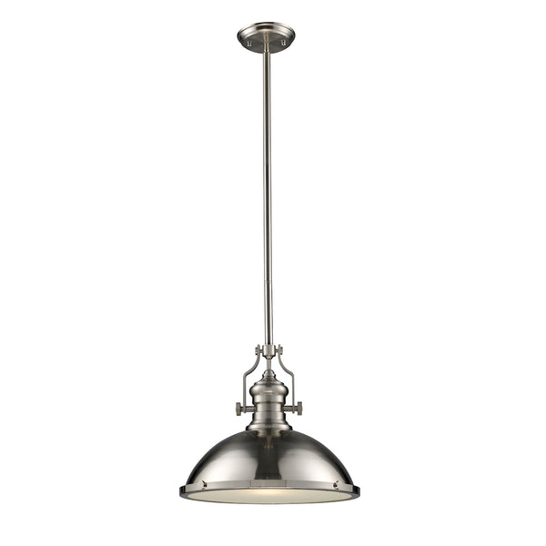 Chadwick 1 Light Pendant In Satin Nickel