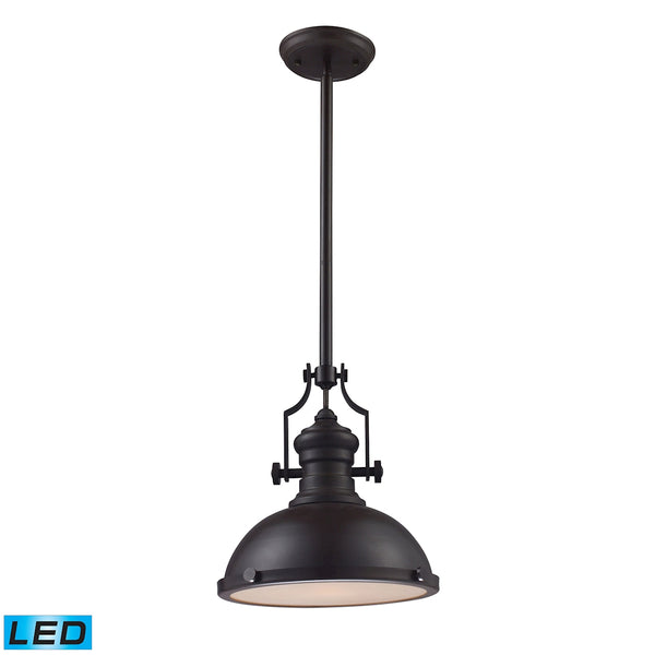 Chadwick 1 Light LED Pendant In Oiled Bronze
