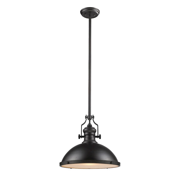 Chadwick 1 Light Pendant In Oiled Bronze