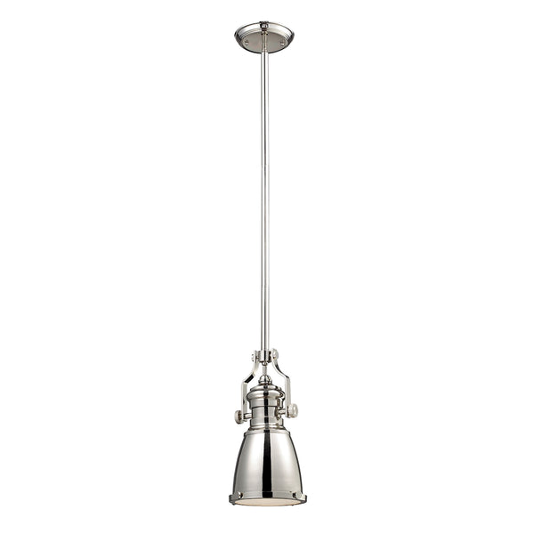 Chadwick 1 Light Pendant In Polished Nickel
